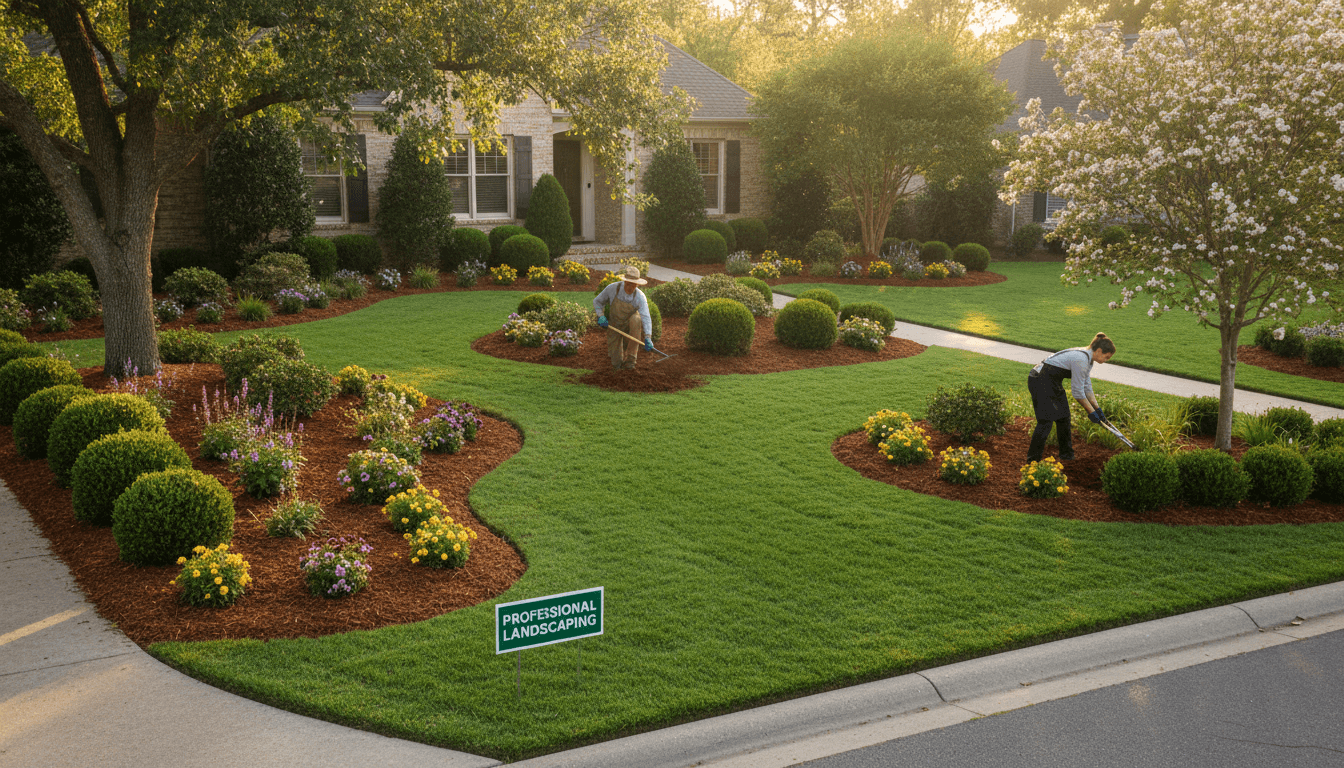Lawn care and yard maintenance work